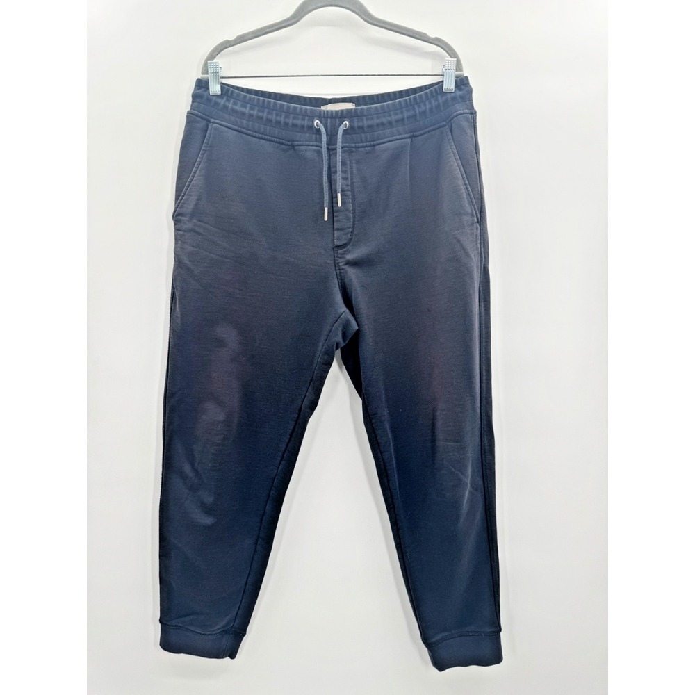 Everlane Men Large Black Joggers Drawstring Track Pant Running Sweatpant Lounge